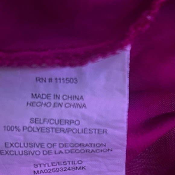 Meraki Fuchsia Ruffled Top - Picture 4 of 5